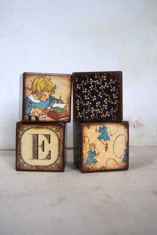 Personalized Large Building Blocks - Set Of 4