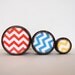 Chevron Boxes - Set of 3 - Red - Blue - Yellow