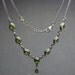 custom made sterling silver handcrafted Artisan handmade 925 green peridot unique Indian Necklace ideal for birdal bridmaid wedding anniversary gift