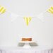SALE Yellow and White Bunting Good Will Bunting Lemon Coconut