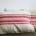 Pair of Pillows from Antique European Grain Sack