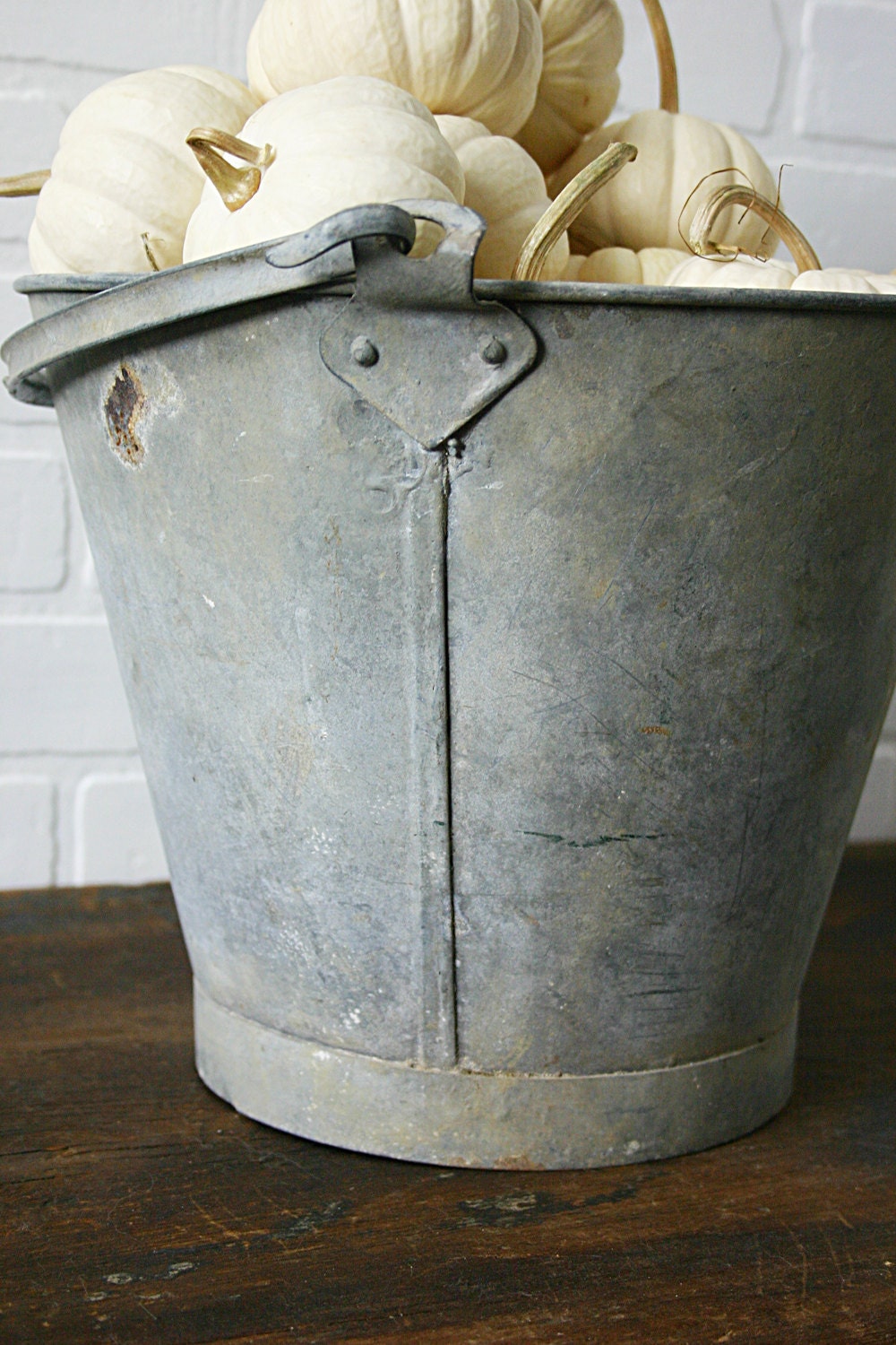French Zinc Garden Pail