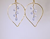 Chalcedony Hoop Earrings