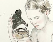 Feeling the Music -- signed (8x10) Art Print