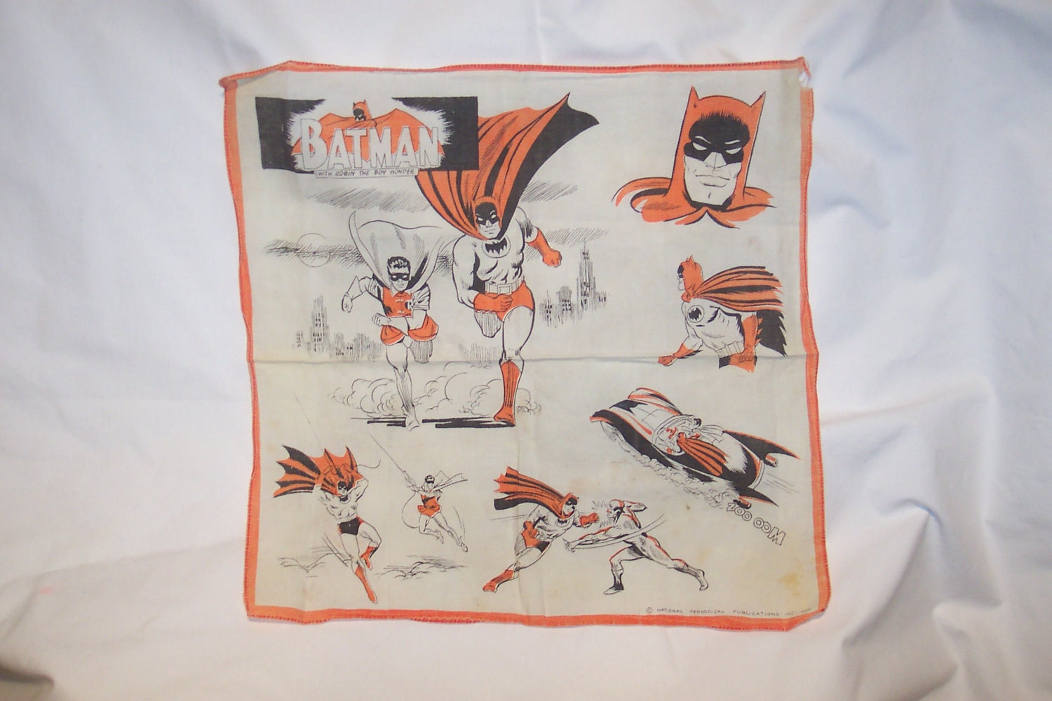 Reserved For Monster Party-Rare 1966 Batman Handkerchief