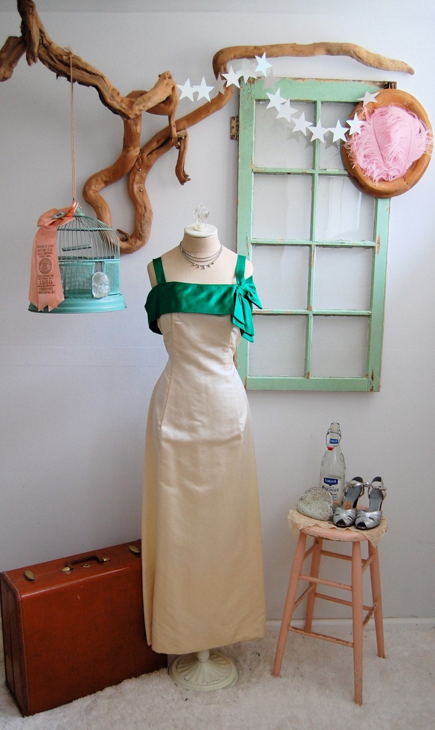 ON SALE - Vintage 1950s Dress - 50s Cocktail Gown - The Tallulah