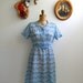 ON SALE - Vintage 1940s Dress - 40s Printed Day Dress - The Rosalie