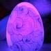 Hand Drawn Color Therapy Energy LED Egg Lights Up Full Color Spectrum - One of a Kind