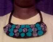 Turquoise and Chocolate Yo-yo Drama Necklace
