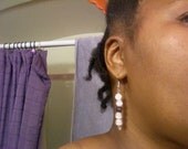 Lilac and Purple Cats Eye Earrings