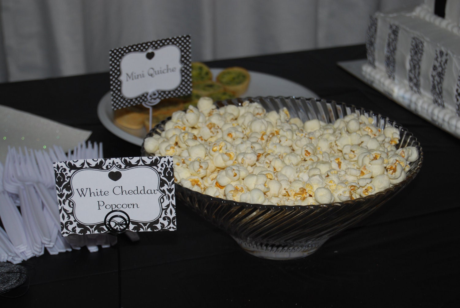 Instant Download-Candy Buffet Printable Editable Party Labels or Tags Black and White-PDF Files, You Type Your Own Text