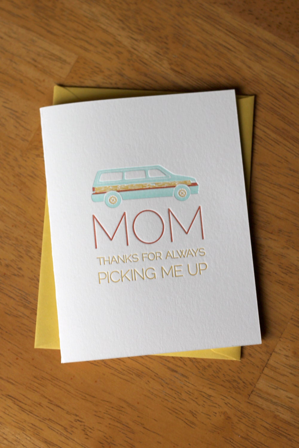 Minivan Mother's Day Card