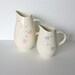 Reserved for ESandra: Two Vernonware Pitchers - Tickled Pink and Heavenly Days
