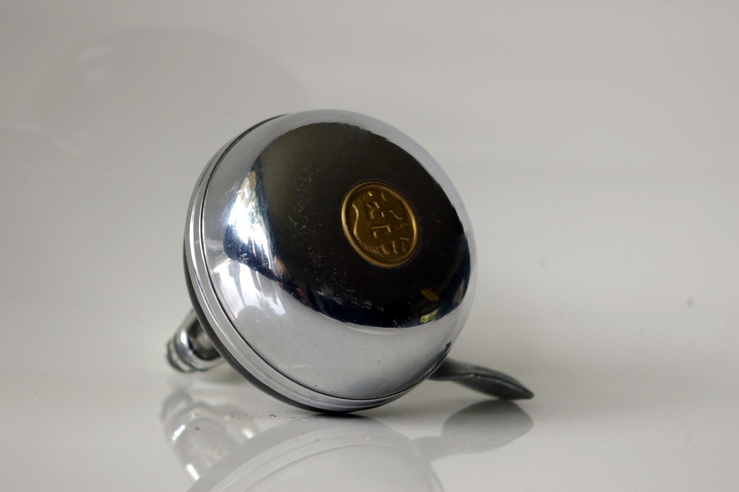 Vintage Chrome Bicycle Bell by bitofbutter on Etsy