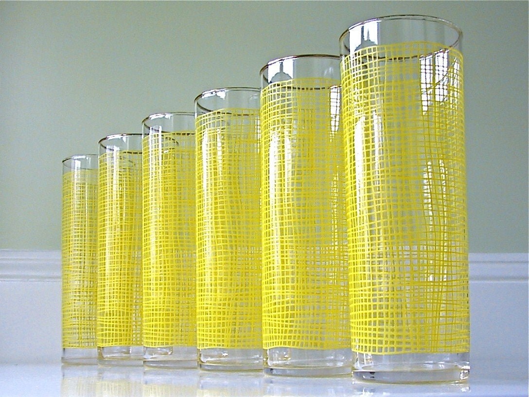 Vintage Iced Tea Glasses by winkinpossum on Etsy