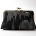 New York Night clutch purse Bag Noir Halloween