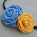 Go Powder Blue and Gold team colored Elastic Headband