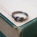 love knot ring / vintage silver square knot / size 6.50 / NAUTICAL KNOT RING