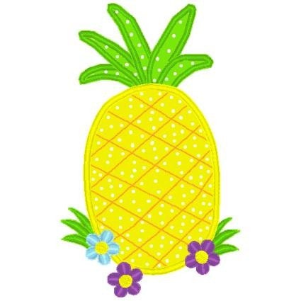 Boutique Machine Applique Embroidery ( Hawaiian Pineapple) design