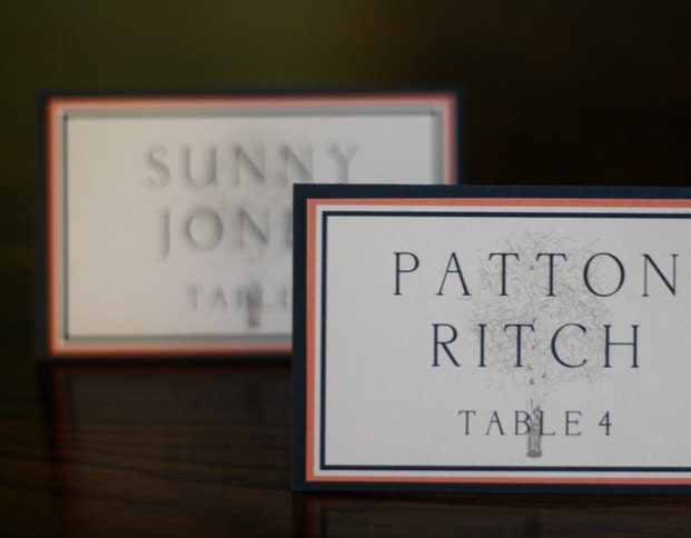Custom Tree Escort Cards