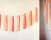 6.5' Fabric Party Garland: Sherbet