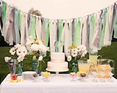 6.5ft Fabric Party Garland: Seafoam