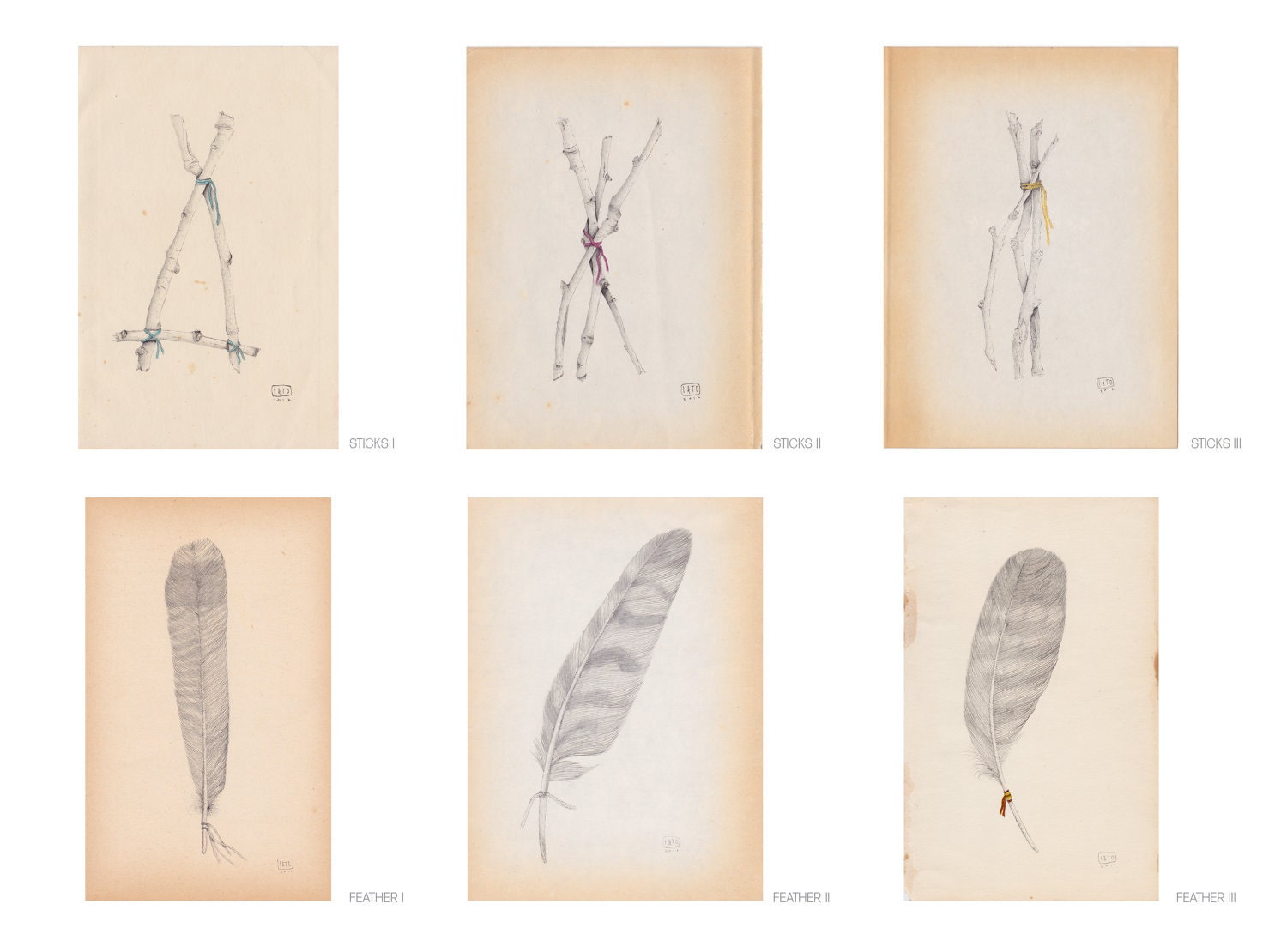 SET OF THREE A5 Giclee prints - mix & match