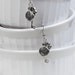 Key Clock Earrings Alice in Wonderland Inspired Steampunk in Silver