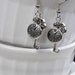 Key Clock Earrings Alice in Wonderland Inspired Steampunk in Silver