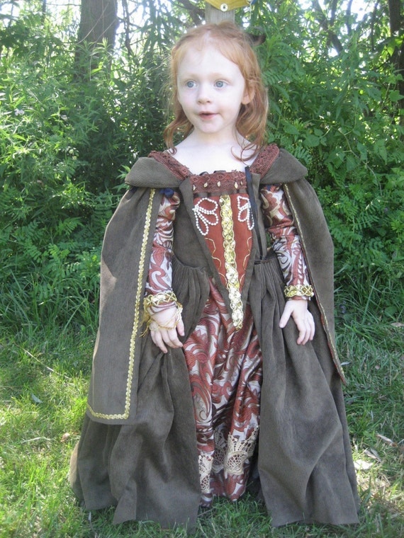 Renaissance Gown Custom Princess Heirloom Girls Dress