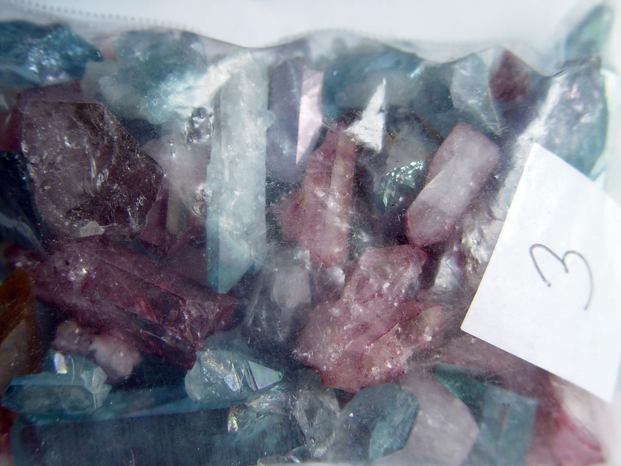 Mixed Aura Quartz Crystal REMNANTS 6oz