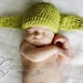 Baby Ear Hat - The Force Master Hat - Crochet Hat - Green - Newborn - 0 to 3 Months - 3 to 6 Months - Photography Prop