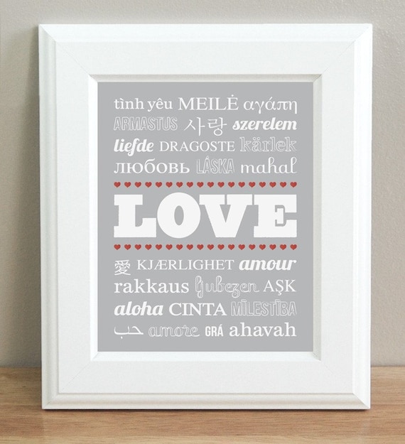 CUSTOM COLOR - Language of Love - 8x10
