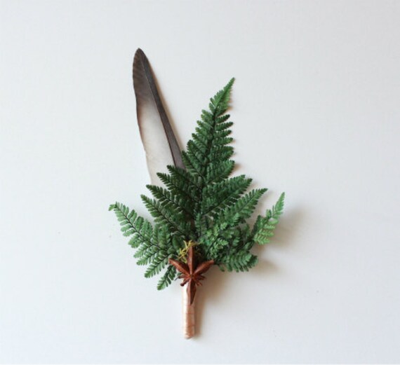 groomsmen wedding boutonniere, boutonnieres, lapel pin, natural keepsake 'Jacob'