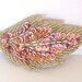 Sparkly Orchid Pink Sequin Beaded Leaf Hairclip for Women and Teens by Jill's Boutique