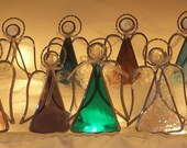 Stained Glass Angel with tealight