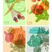 Art for kitchen Eat Seasonal Print Set / 4 Seasons wall decor - Set of 4 prints - fine art giclee prints