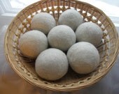 Large Wool Dryer Balls--4--You Choose Colors--Wool Core