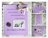 Purple and Ivory Sixpence Keepsake