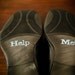 SILVER Groom's "Help Me" Shoe Applique