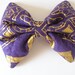 Geometric Print Hair Bow, Birthday Women Girls Teens