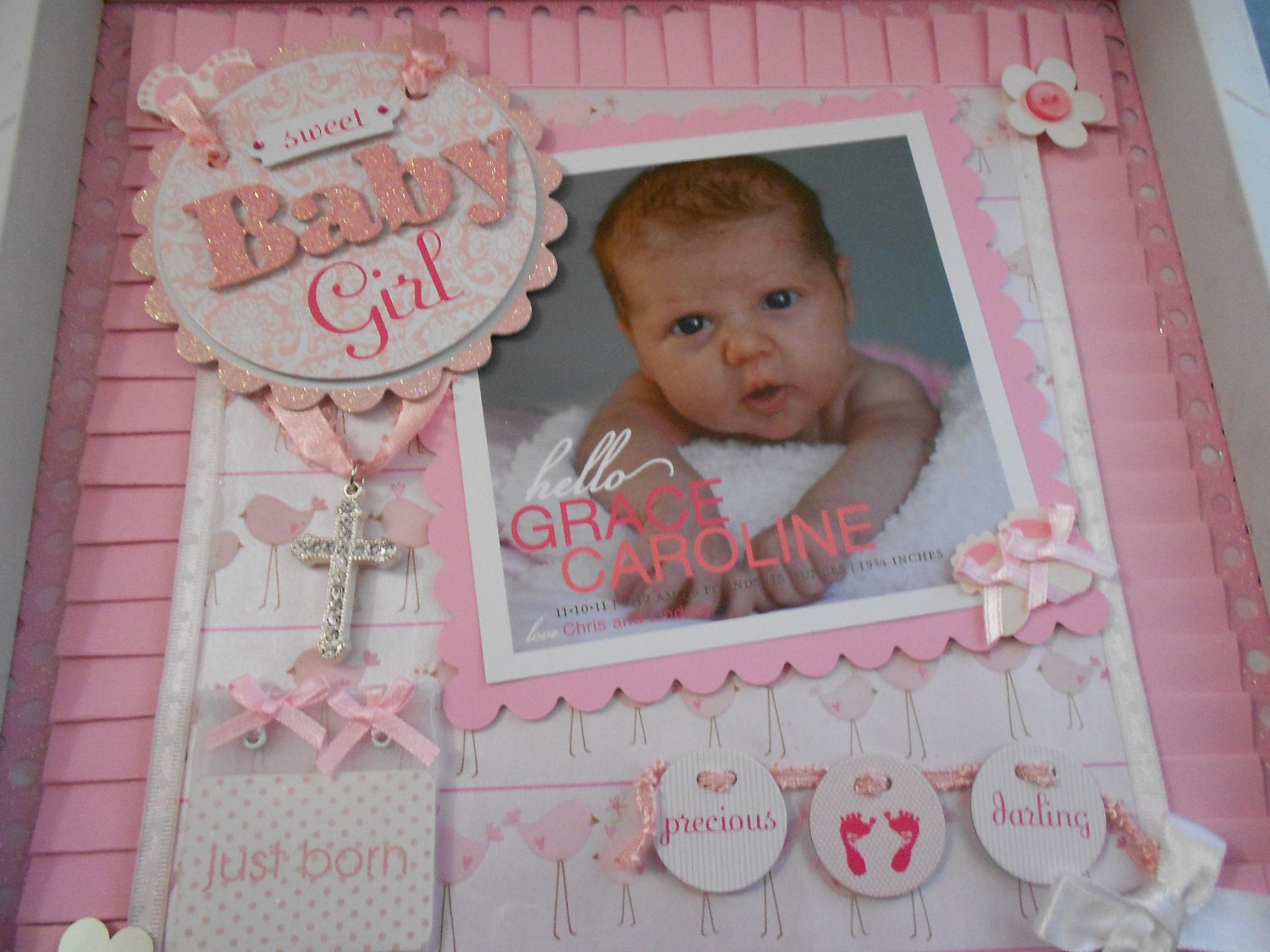 SWEET BABY GIRL Shadow Box