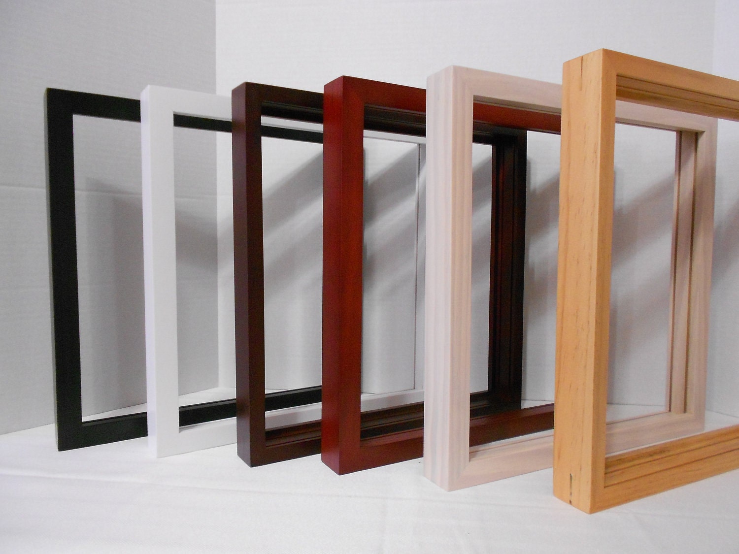 Gallery Wood Shadow Box Frame with Veneer Finish