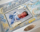 FRESH FROM HEAVEN Baby Boy Keepsake Box with Engraved Name Plate