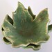 Ceramic Maple Leaf - Tea Light Holder/Ring Holder/Tea Bag Holder/Home Decor - Fern Mist - Handmade Pottery