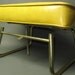 Fab-u-lous EAMES Danish Adjustable Vinyl Yellow Footstool - 1960s