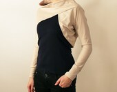 Beige summer shrug, Long sleeves bolero,  Party shrug