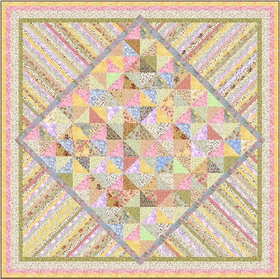 ENCHANTMENT - Quilt Addicts Precut Patchwork Quilt Kit King size 97"