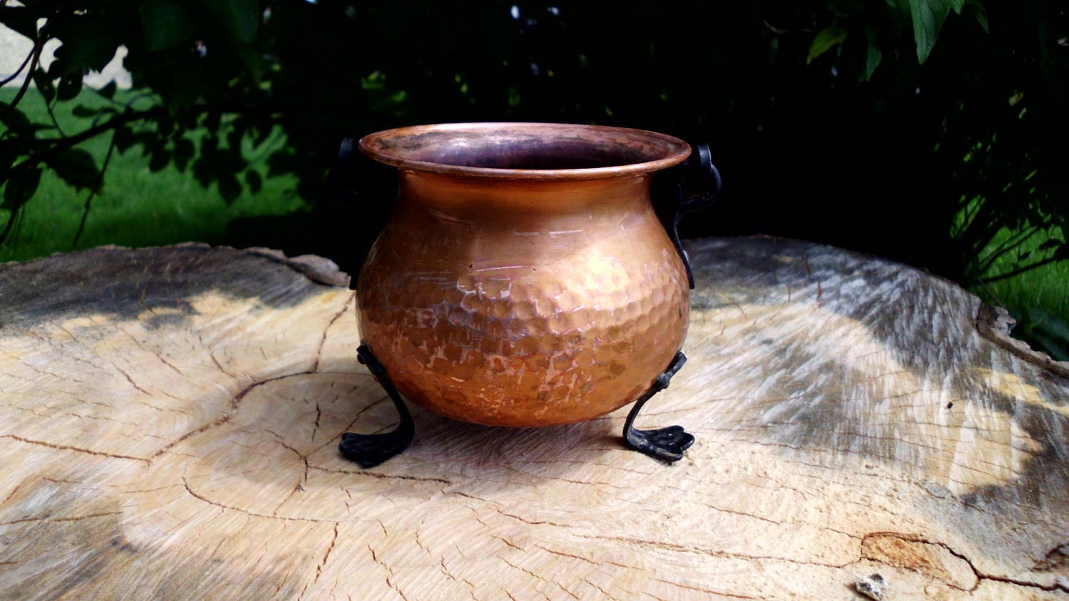 Rustic Witches Copper Cauldron, Wicca, Witchcraft, Spellwork