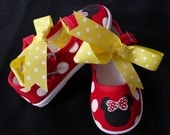 Minnie Mouse Red Mary Jane Canvas Shoes